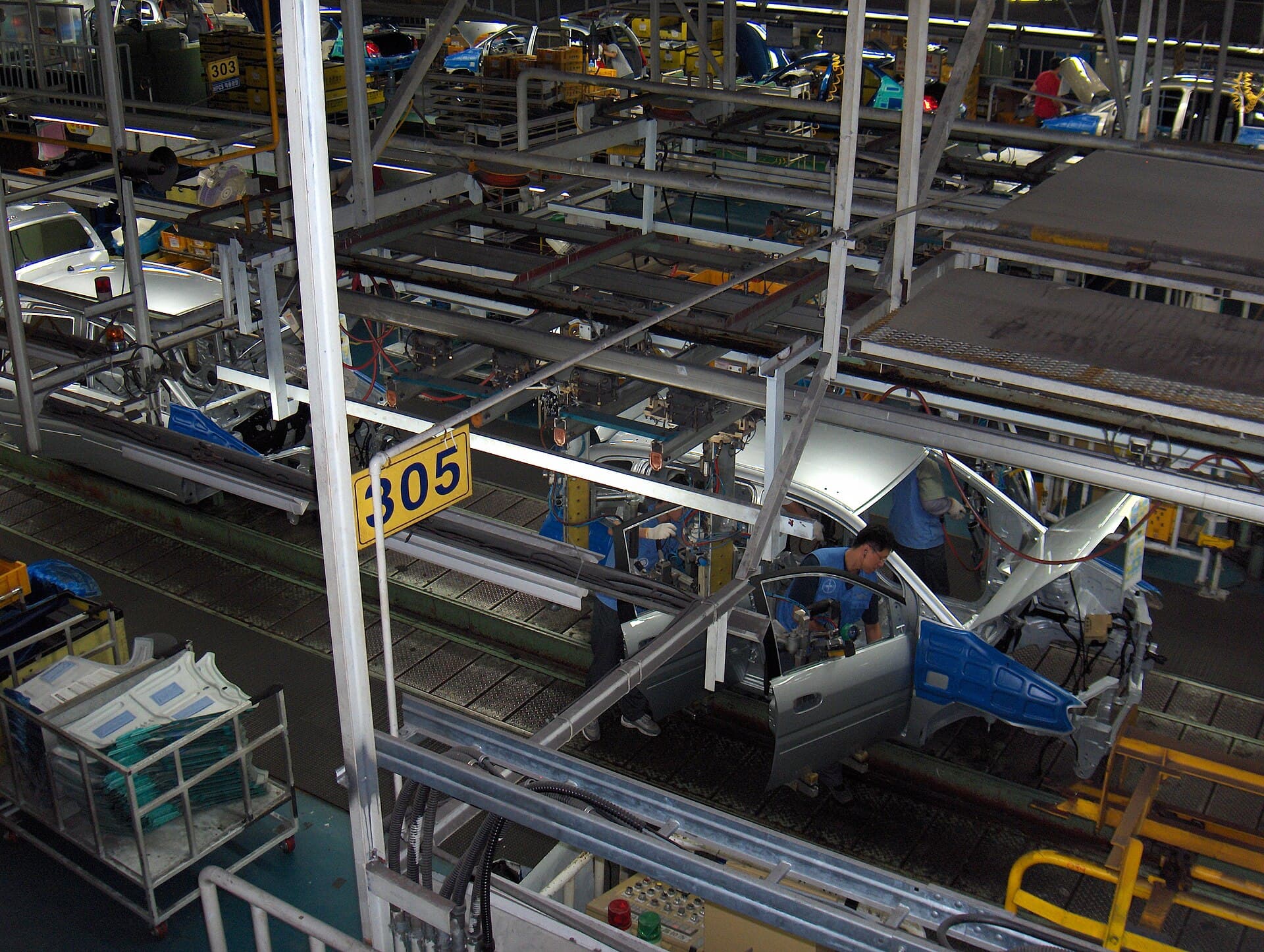 Representative automotive manufacturing facility for the Tesla project story