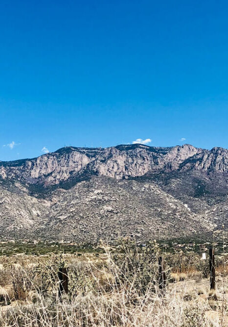 Sandia Mountains in Albuquerque, New Mexico.